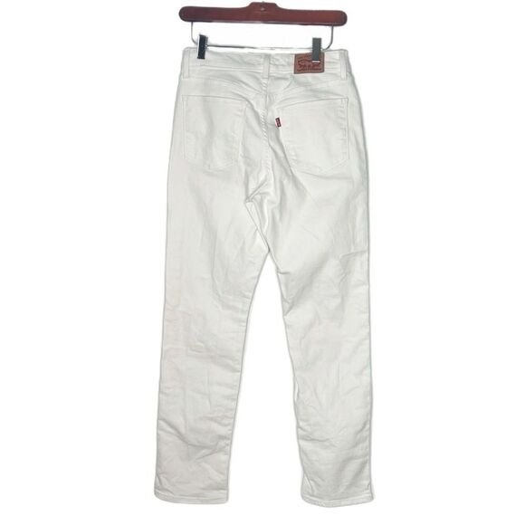 Levi’s Classic Straight Women’s White Twill Jeans - Picture 4 of 9
